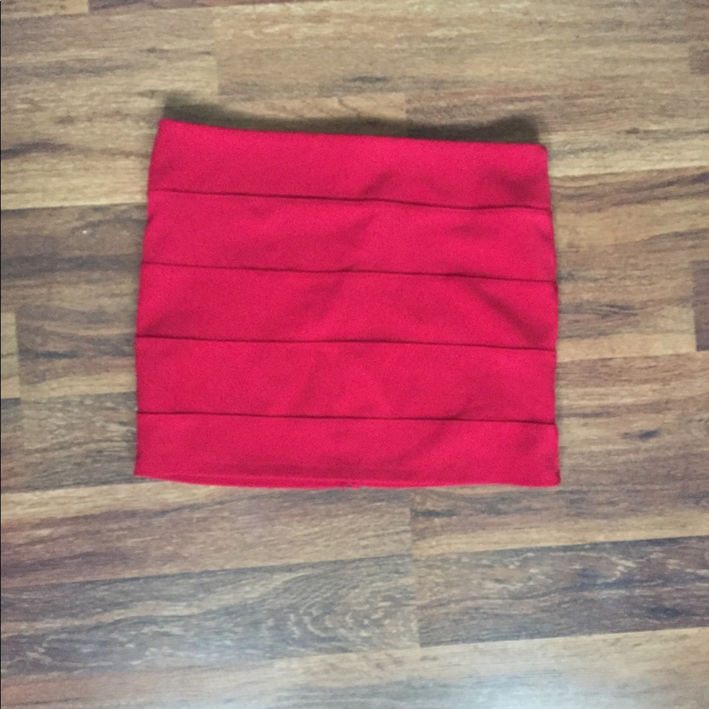Red Mini Skirt